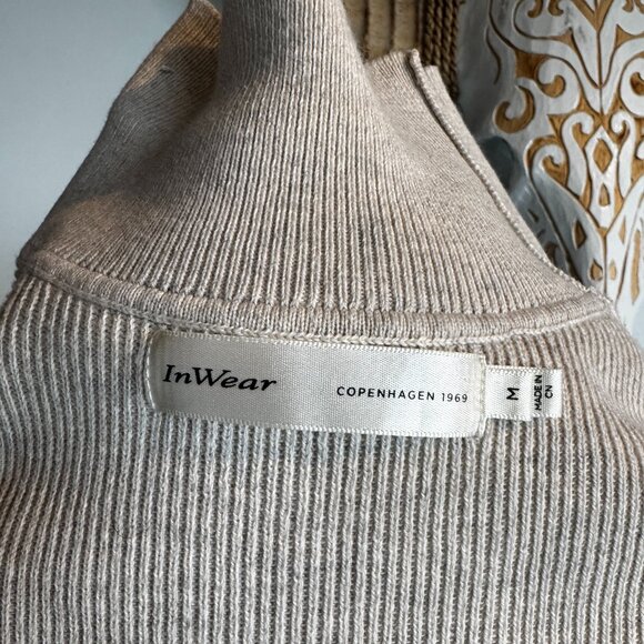 InWear Beige Striped Sweater - Medium - Picture 3 of 9